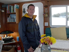 Brian, a GTB worker-bee, visited YA one of the days  we planned to leave. Note the jacket. Warm.