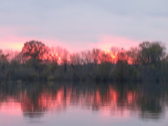 "Red sky at night, sailor's delight", they say. This sunset was a beauty!