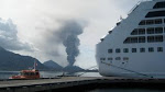 ship under volcano