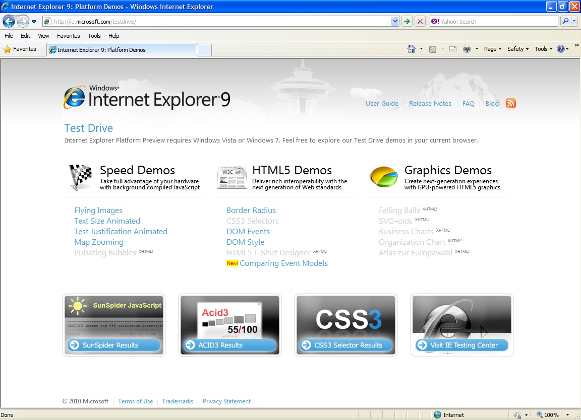 Internet Explorer 9 Platform Preview ~ IPLOCK'S BLOG