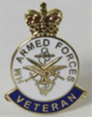 UK Armed Forces Veterans Lapel Badge