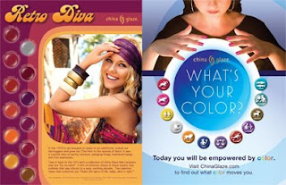 china glaze, nail polish, fall 2009, retro diva, what's your color?, horoscope, nail color