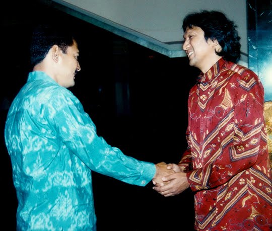 Ikang Fawzi di Bimantara bersama Bambang Trihatmojo Soeharto