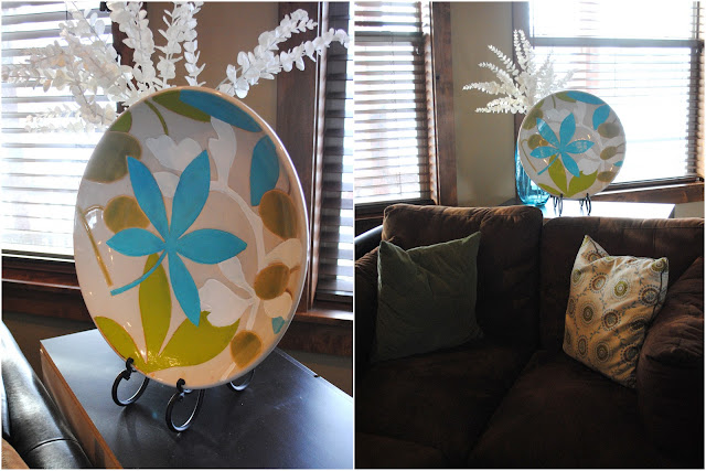 Spunky Junky: Tutorial Tuesday Re-Painting a Ceramic Plate