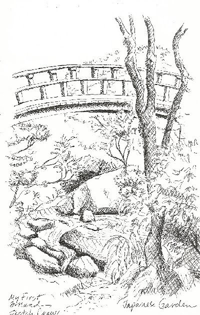 urban sketchers symposium 2010 portland oregon usa symposium participant janene walkky - Japanese Garden Bridge Drawing urban sketchers symposium 2010 portland oregon usa symposium participant janene walkky - Japanese Garden Bridge Drawing