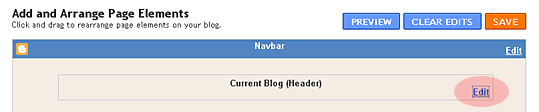 add background image blogger header