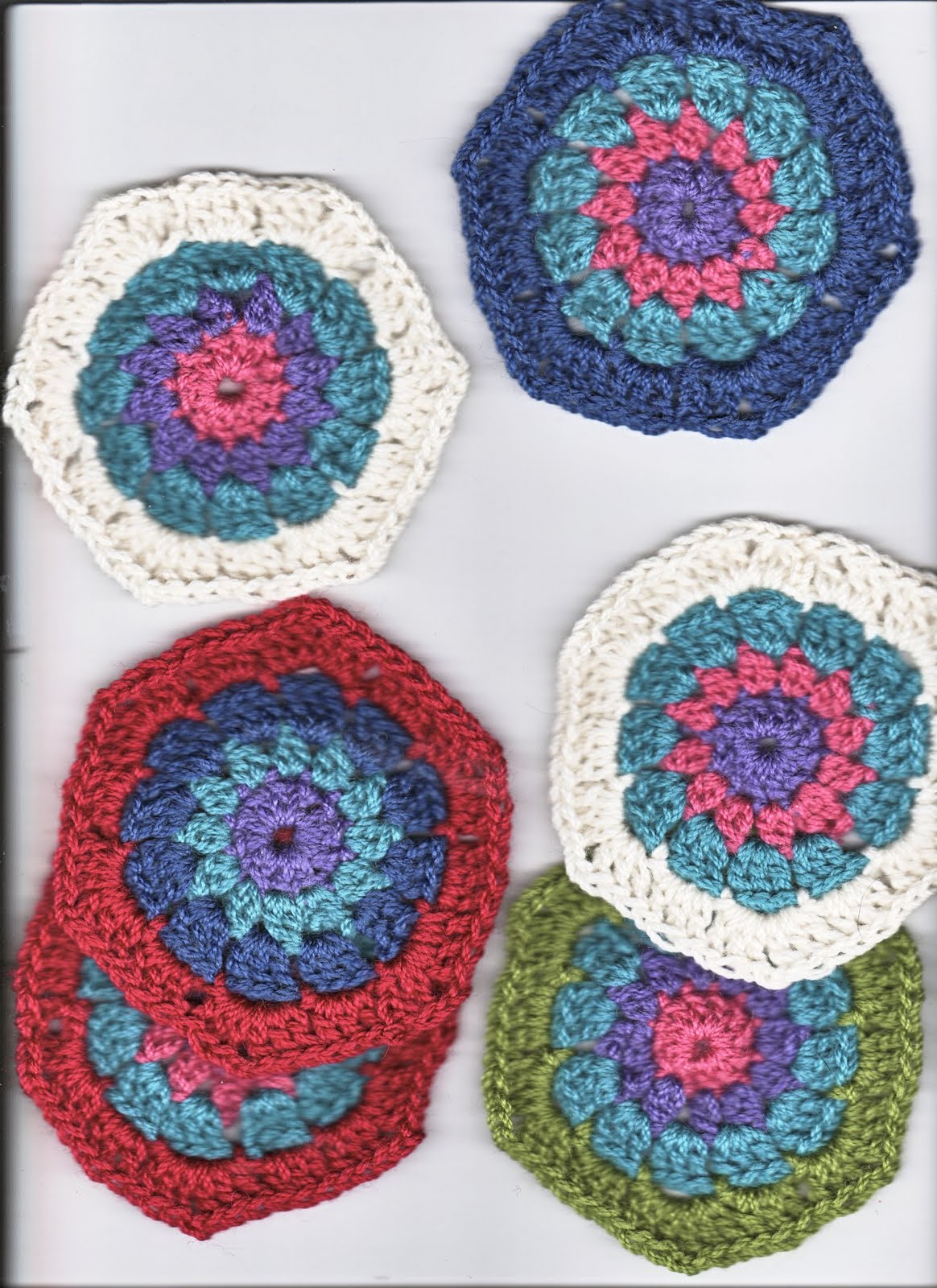 Arty Ladys blog: Crochet Hexagon Quilt