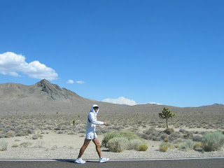 Walking past the Joshua Tree