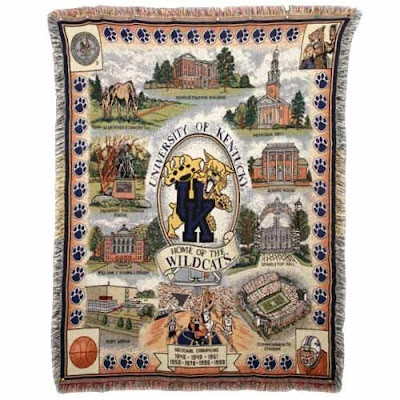 Tapestry of University of Kentucky Wildcats campus.