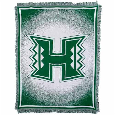 University of Hawaii Warriors throw blanket.