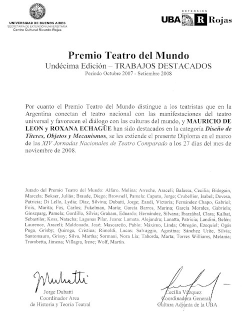 PREMIO TEATRO DEL MUNDO