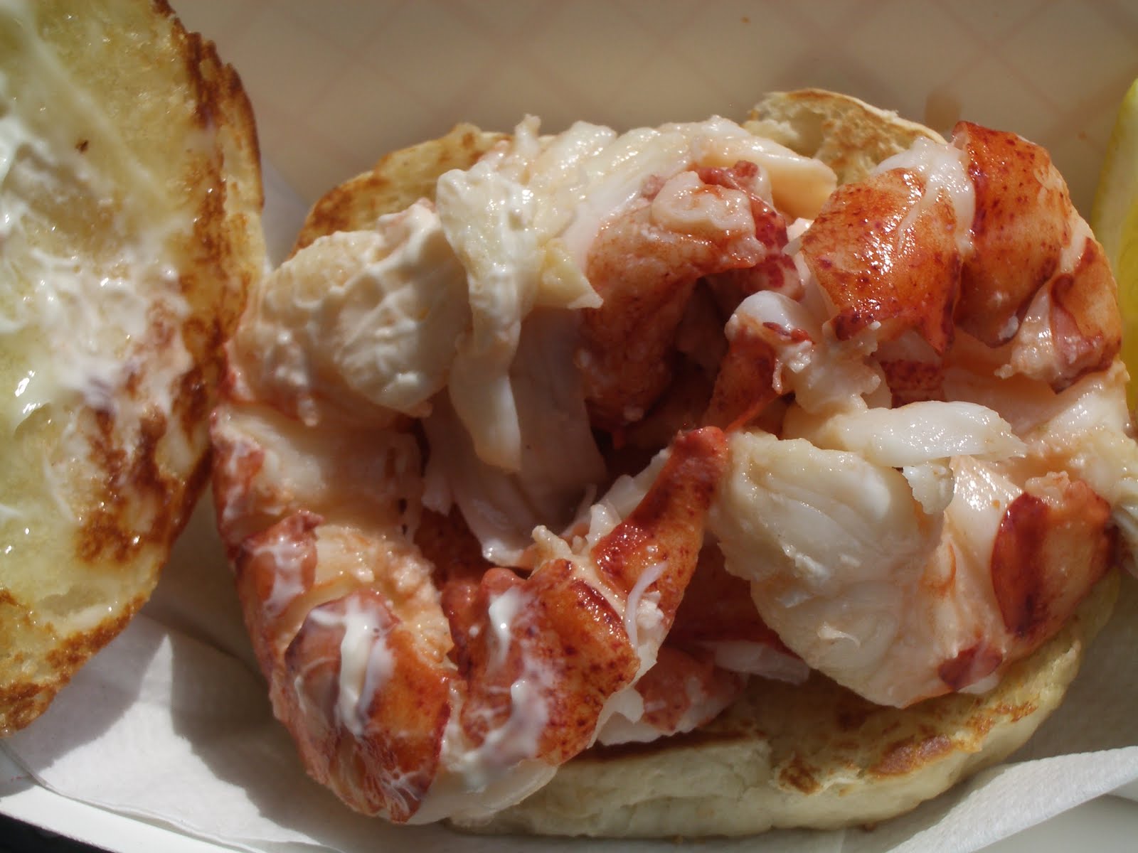 THE Martha...Fung Lobster Roll and Fried Clams at Kennebunk, ME