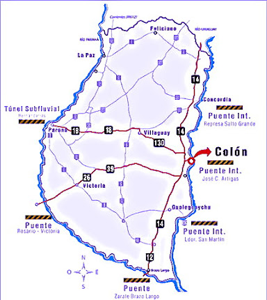Mapa Entre Rios