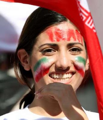 Iran female football fans