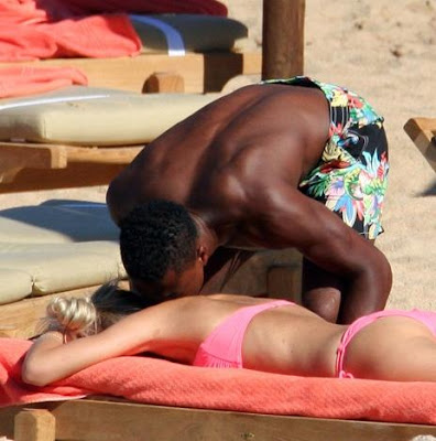 Patrice Evra Holidaying With His Wife Sandra
