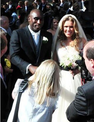 Sol Campbell and Fiona Baratt Wedding