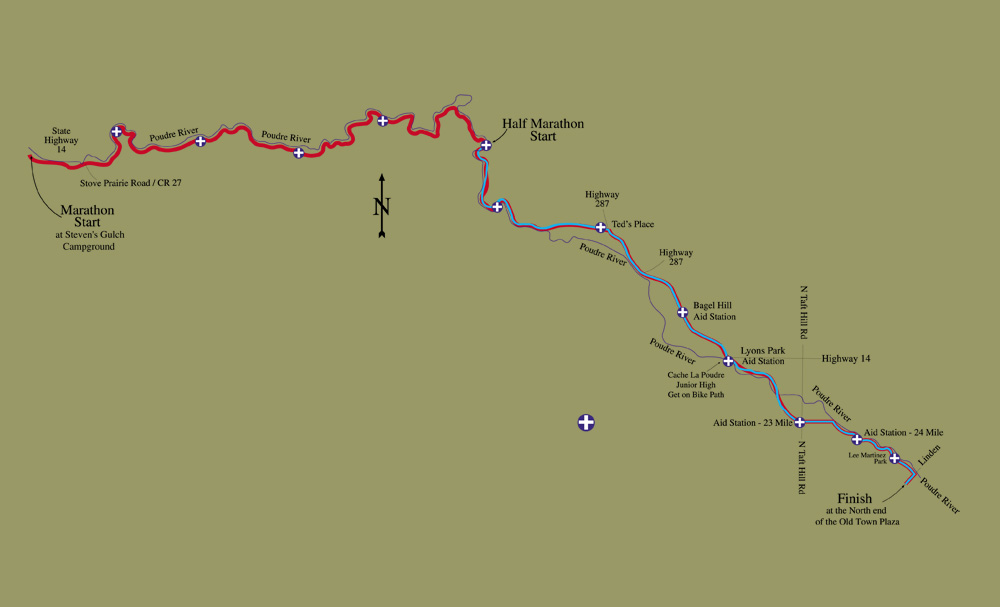 Colorado Marathon Map