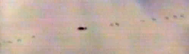 Footage of UFO throwing some