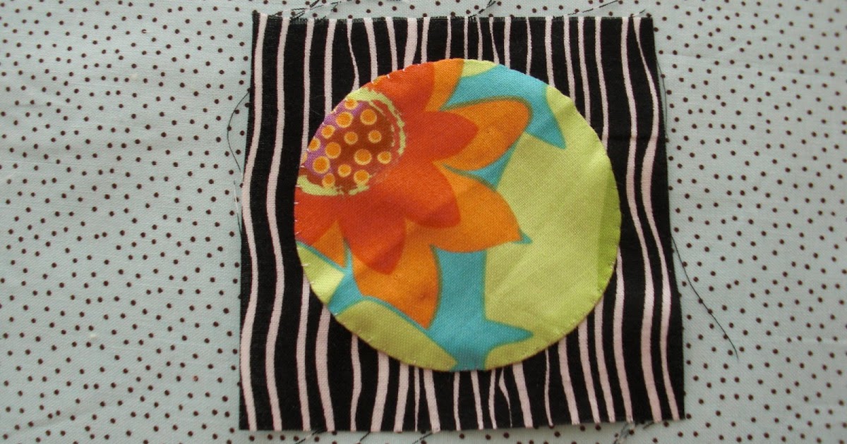 Obsessively Stitching Simple Circle Applique TUTORIAL