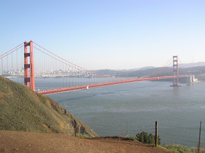 View of Golden Gate Bridge in San Francisco