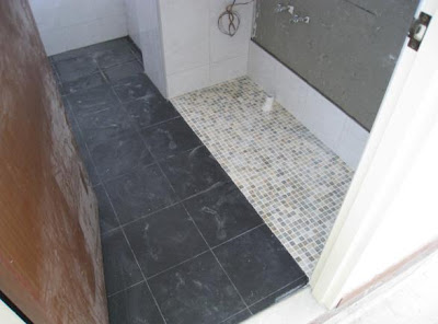 Our Resort Home Sweet Home Overlaying Of Toilet Tiles Completed