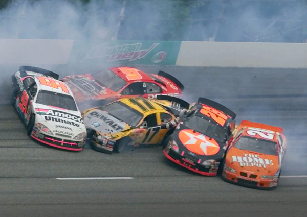 nascar wrecks pictures