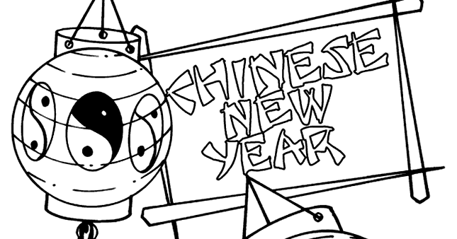 Chinese New Year Greetings: Chinese New Year Coloring Pages