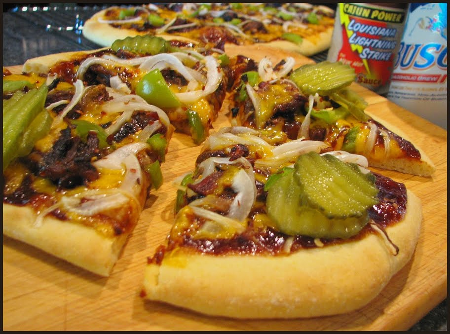 Fat Johnny's Front Porch BBQ Beef Pizza