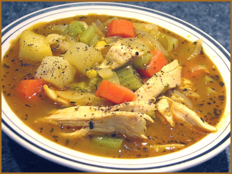 Fat Johnny's Front Porch Mediterranean Chicken Soup