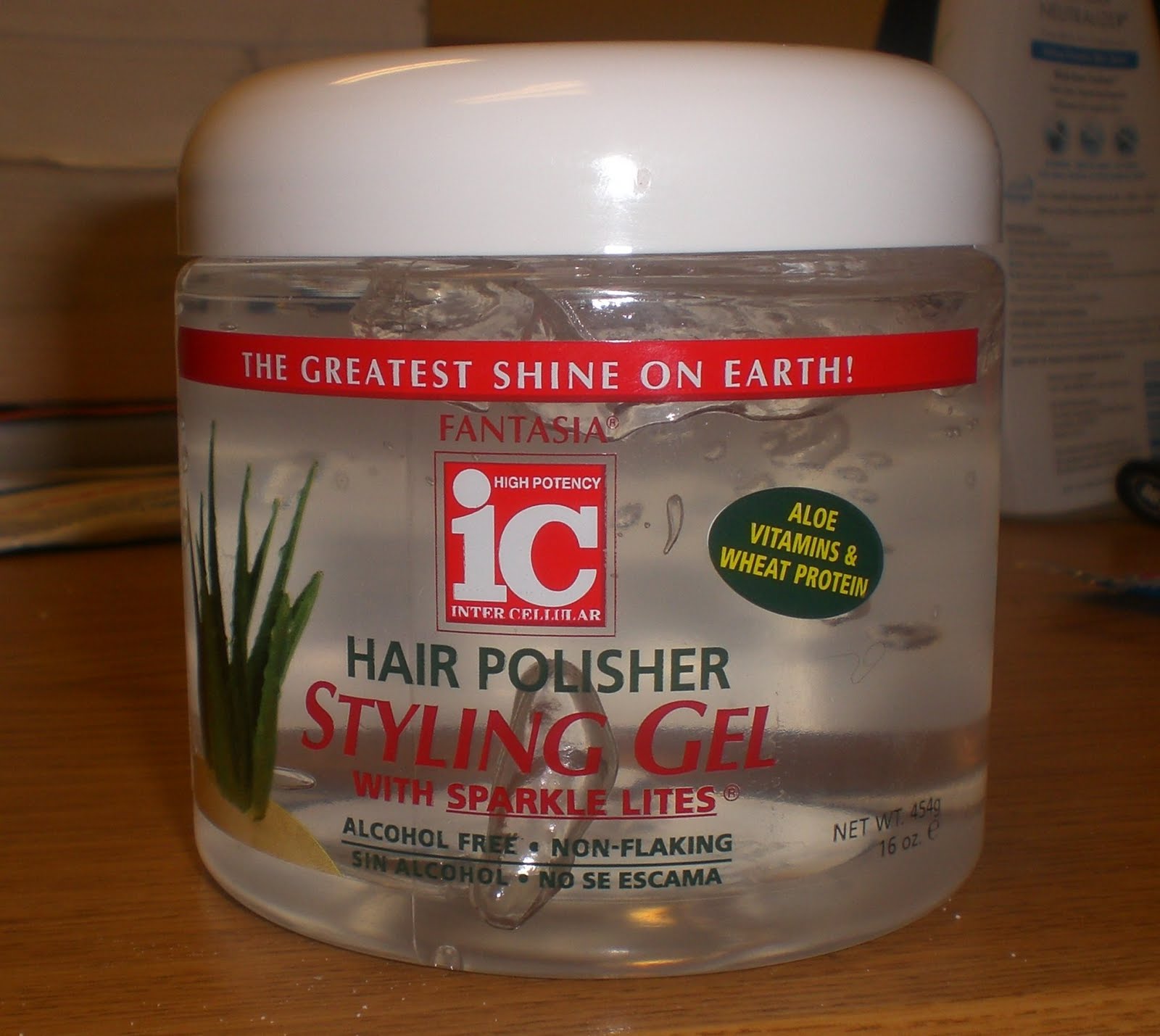 Cotton Candy Fro Fantasia IC Hair Polisher Styling Gel with Sparkle