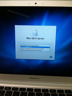 Apple MacBook Air に Mac OS X Server 10.6 をインストール