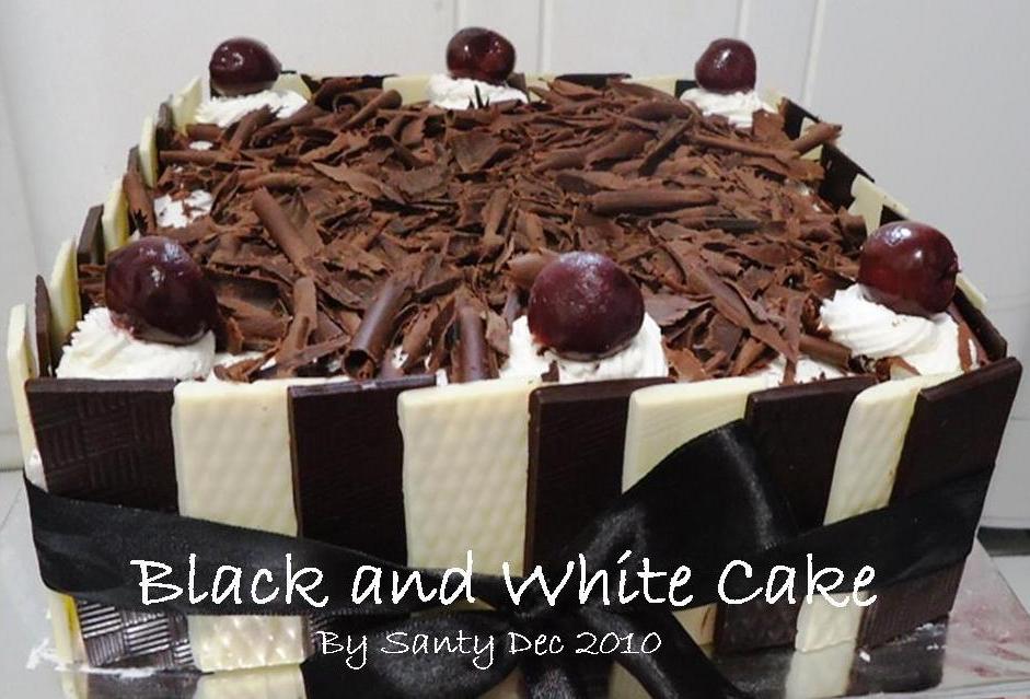 Black and White cake