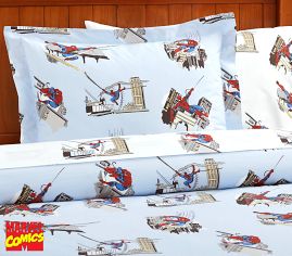 pottery barn spiderman sheets
