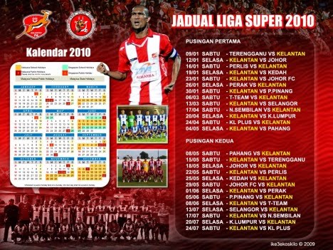 Jadual Liga Super M 2010 melibatkan Kelantan