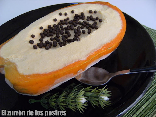 Papaya Helada-helado De Papaya
