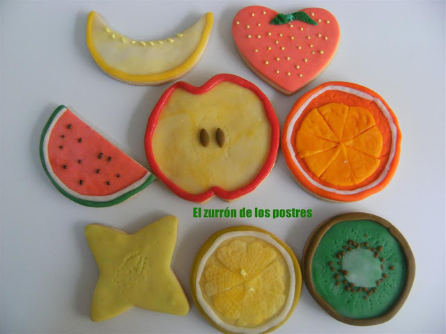 Galletas-frutas Decoradas Con Fondant. Cursos