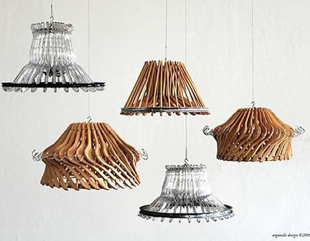 plastic fork chandelier
