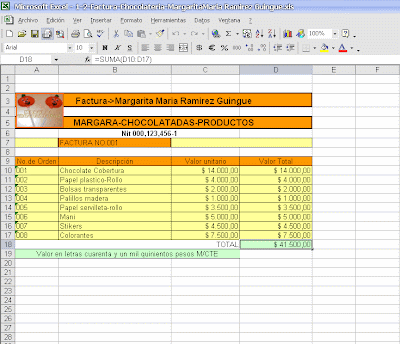 facturas en excel