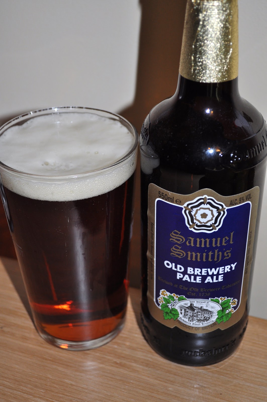Blood, Stout and Tears. Samuel Smiths Old Brewery Pale Ale