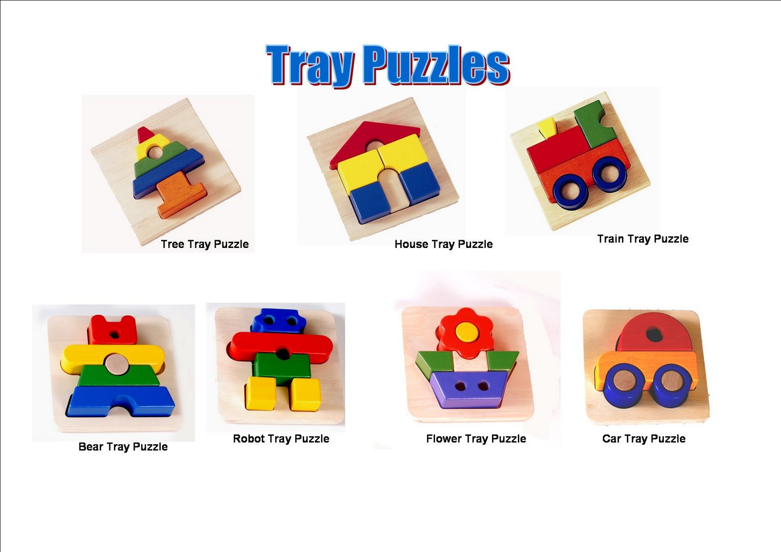 TRAY PUZZLES Kiddie Toyz