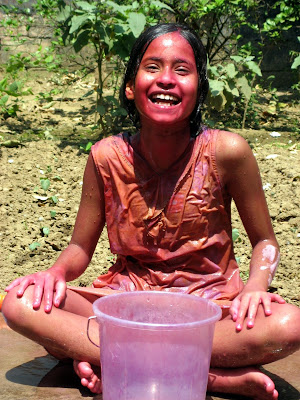 Holi Bath