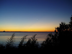 CREPUSCULO CON LUNA Y LUCERO