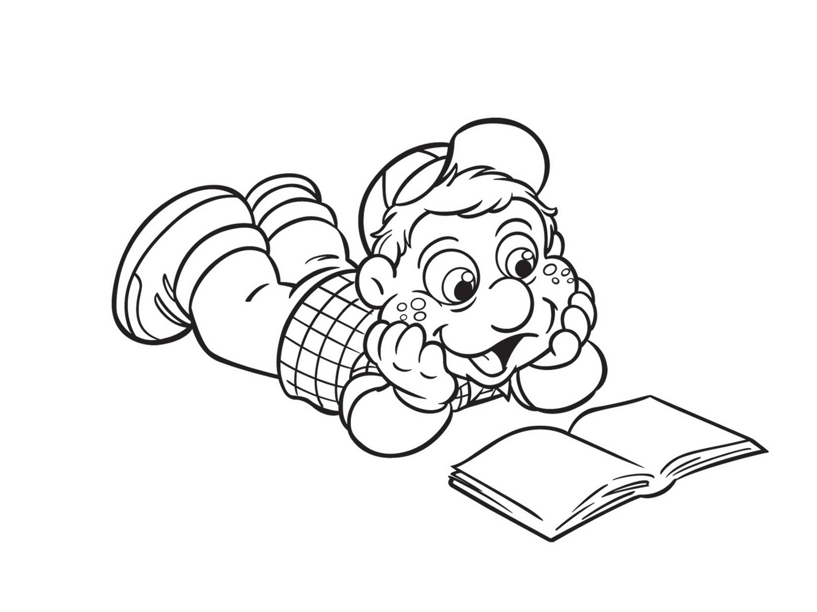 Раскраска с книгой Раскраска с книгой