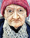 Old Woman and the Toad by Judy Somerville