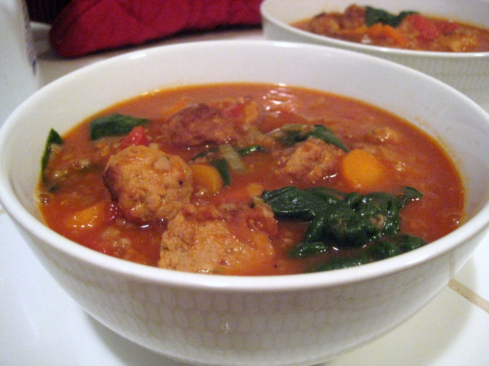 K&K Test Kitchen Nigel's Turkey Meatball Soup