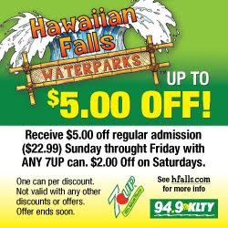 Hawaiian falls coupons