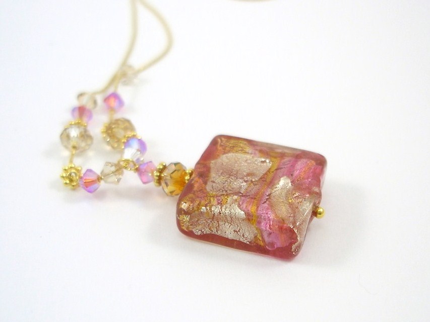 [jn-2930-rose-gold-murano-glass-necklace-thumb.JPG]