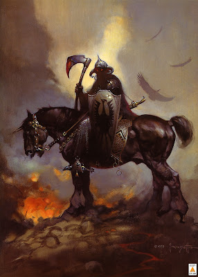 Desenho de Frank Frazetta Desenho de Frank Frazetta