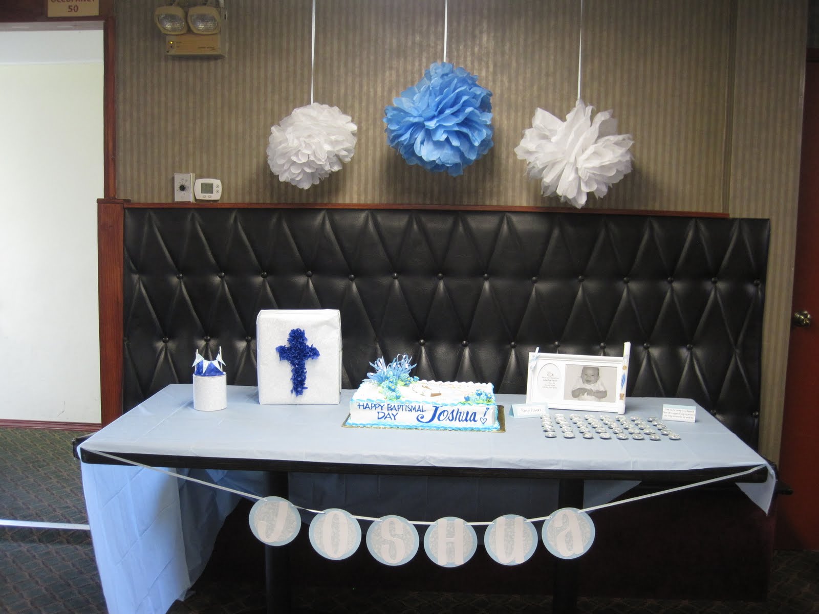 baptism reception decorations