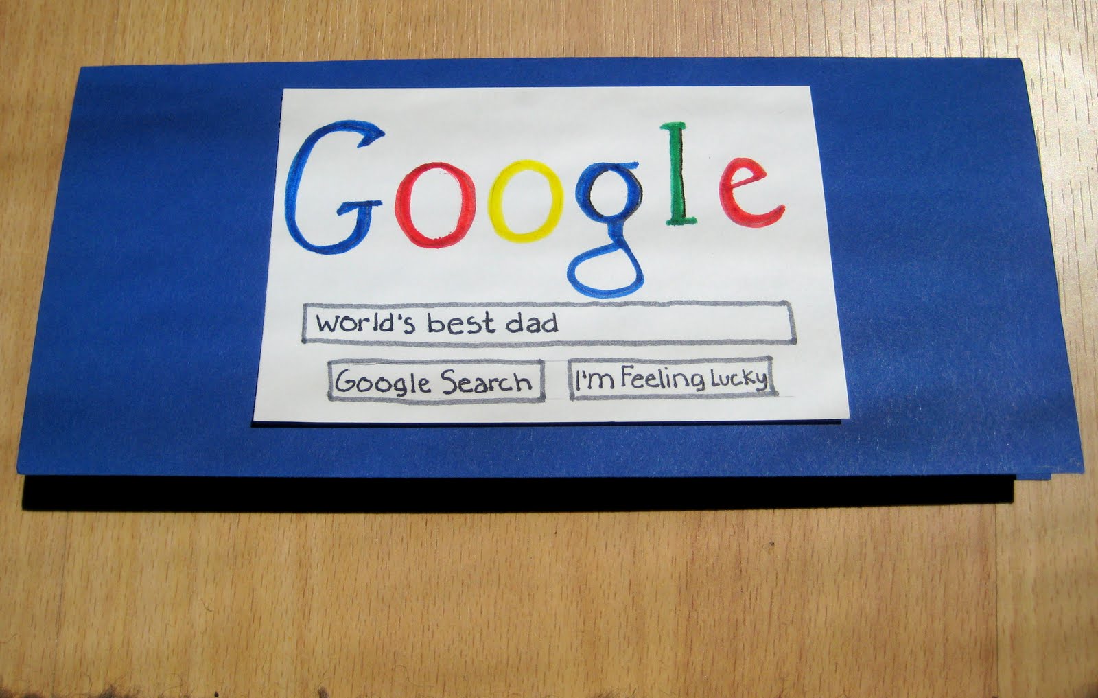 Preschool Crafts for Kids*: Father's Day Google Card Craft